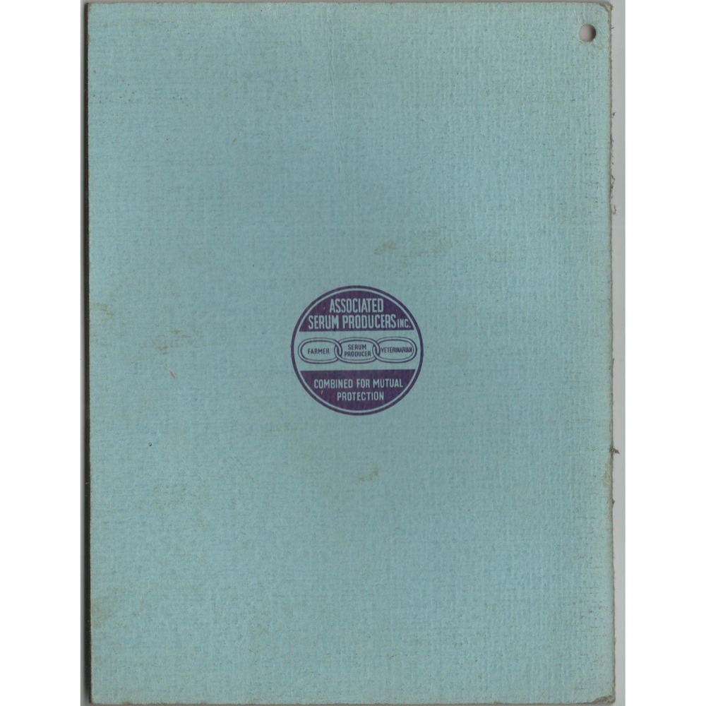 Vintage Livestock Market and Record Handbook Associated Serum Producers Inc. - Picture 2 of 2